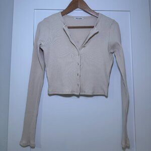Reformation crop tank + cardigan